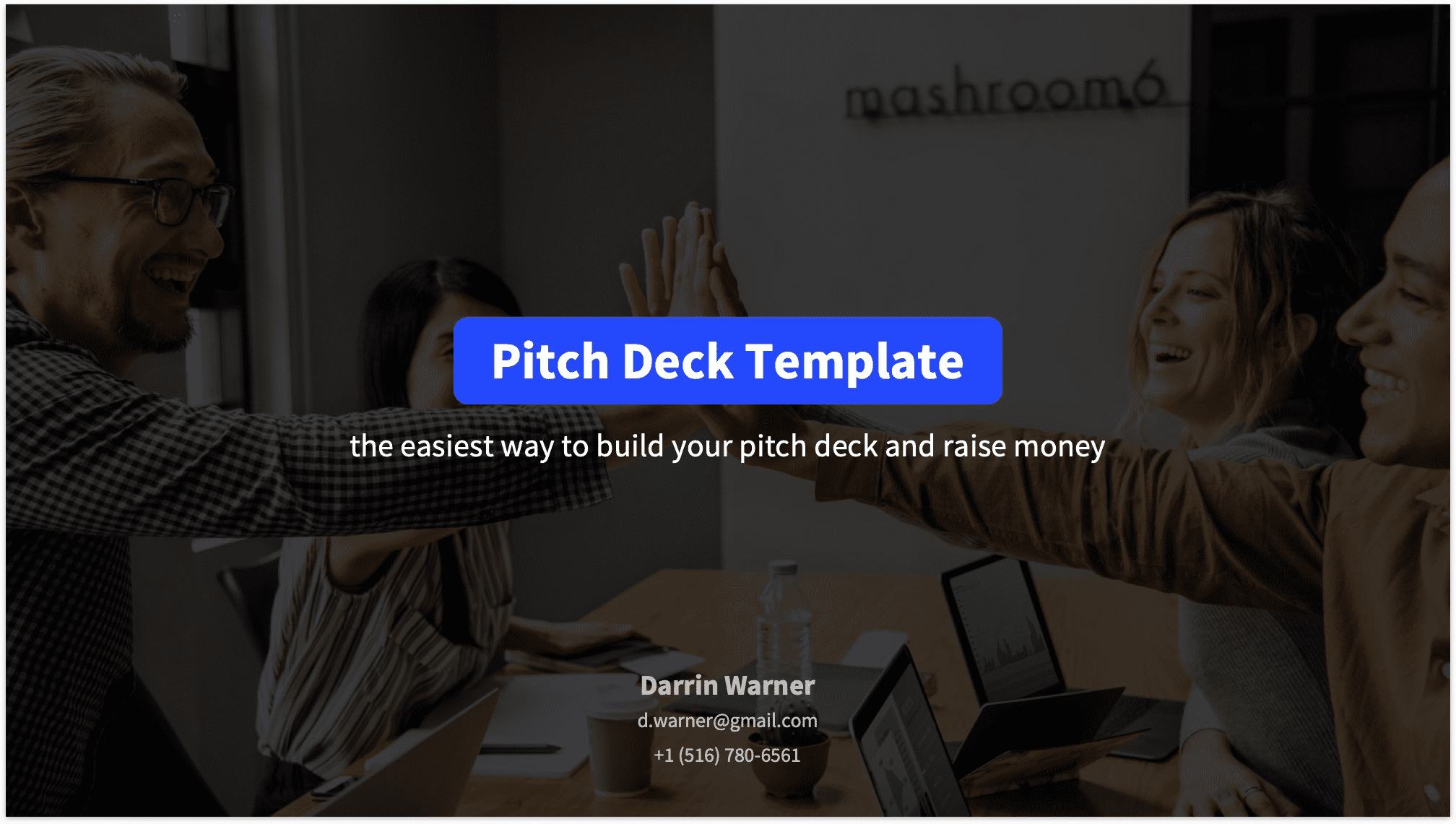 Title Slide Pitch Deck Template Viewer BaseTemplates